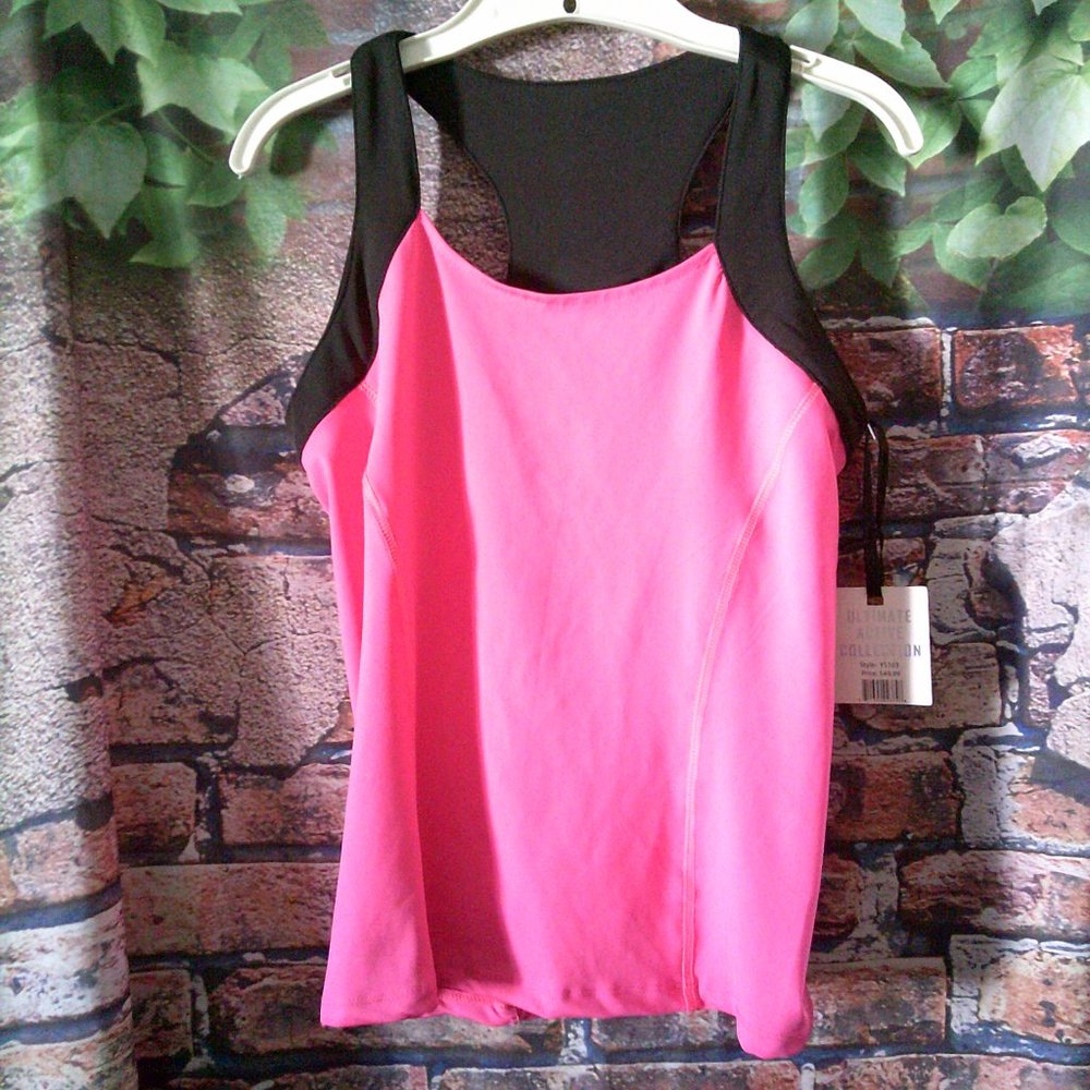 Get A Grip Hot Pink Active Wear Tank Top